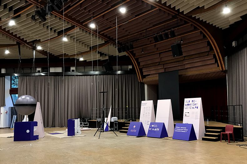 Scénographie événementielle pour l'université Paris Saclay